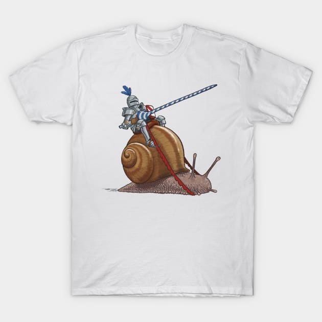 Snail rider T-Shirt by captainsmog